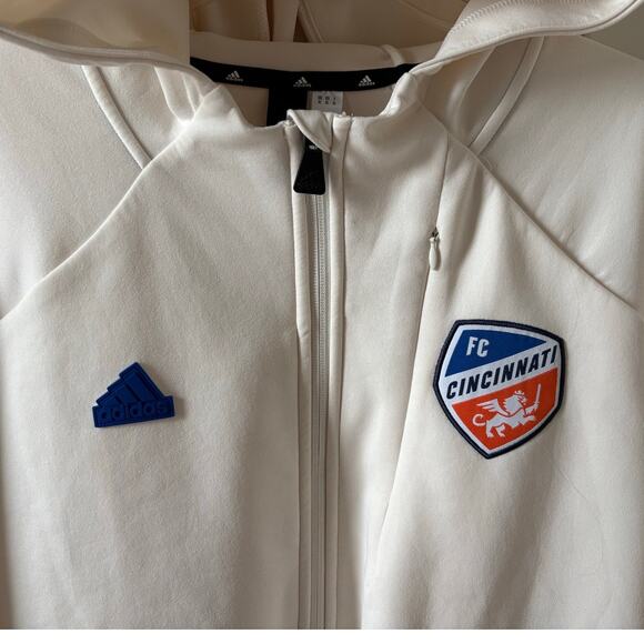FC Cincinnati Adidas Full Zip Hooded Jacket Men's size XL - Picture 4 of 4
